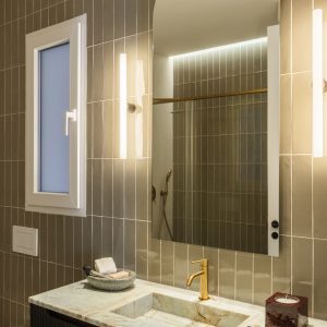 baño verde